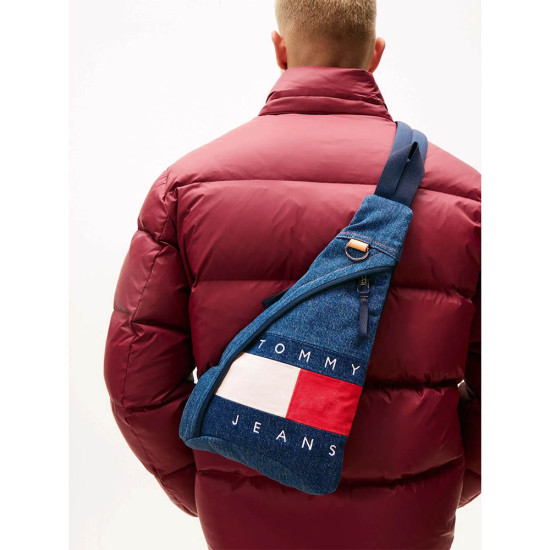 Tommy Hilfiger Τσάντα πλάτης Archive Denim Sling